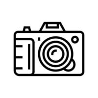 foto camera apparaat lijn pictogram vectorillustratie vector