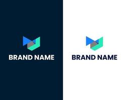 letter m modern logo ontwerpsjabloon vector