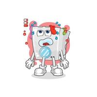 wasmachine cartoon mascotte vector