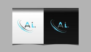 al letter logo creatief ontwerp. al uniek ontwerp. vector