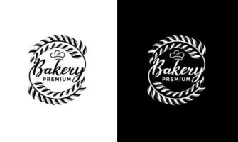 bakkerij vintage badge en labels vector