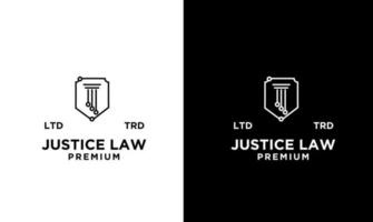 cyber justitie advocatenkantoor logo pictogram ontwerp vector