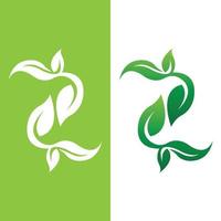 premium kwaliteit groen blad plant logo vector symbool