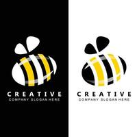 eenvoudig honingbij gratis pictogram vector logo