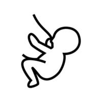 baby voeden op verzoek lijn pictogram vectorillustratie vector