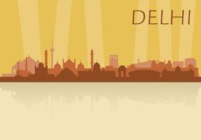 Delhi skyline vector