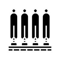 water filter systeem glyph pictogram vectorillustratie vector