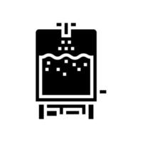 technologie kaas productie glyph pictogram vectorillustratie vector