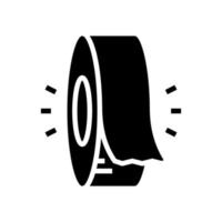 isolatie roll glyph pictogram vectorillustratie vector