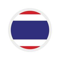 ronde vector icoon, nationale vlag van het land nederland.