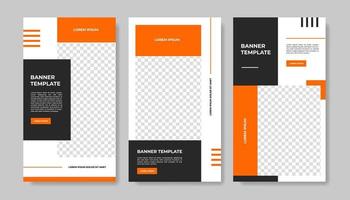 moderne sociale media-bannermalplaatje kan worden bewerkt. iedereen kan dit ontwerp gemakkelijk gebruiken. promotionele webbanners voor sociale media. elegante verkoop en kortingspromo - vector. vector