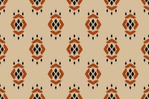 abstracte ikat patroon kunst. etnisch naadloos patroon in tribal, folkborduurwerk en Mexicaanse stijl. geometrisch gestreept. ontwerp voor achtergrond, behang, vectorillustratie, stof, kleding, tapijt. vector