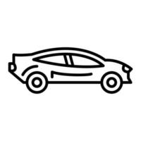 sportwagen lijn icoon vector