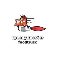 snel rooster icoon vector