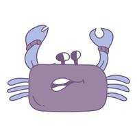 schattig krab vector illustratie ontwerpelement