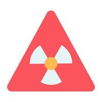 trendy design icoon van radioactief teken vector