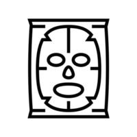 gezichtsmasker schoonheid accessoire lijn pictogram vectorillustratie vector