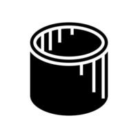 goed ringen concrete glyph pictogram vectorillustratie vector