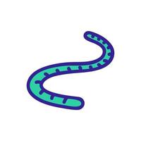 worm pictogram vector. geïsoleerde contour symbool illustratie vector