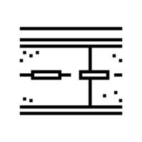 weg concrete lijn pictogram vectorillustratie vector