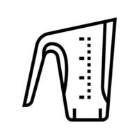 maatbeker lijn pictogram vectorillustratie vector