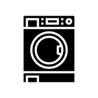 wasmachine glyph pictogram vectorillustratie vector