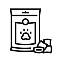 supplementen voor huisdier lijn pictogram vectorillustratie vector