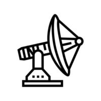 station telecommunicatie lijn pictogram vectorillustratie vector