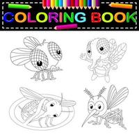 insecten kleurboek vector