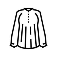 blouse stof vrouw slijtage lijn pictogram vectorillustratie vector