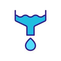 trechter water pictogram vector. geïsoleerde contour symbool illustratie vector