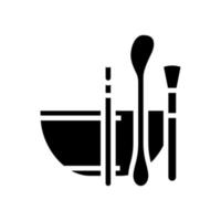 apparatuur spa salon glyph pictogram vectorillustratie vector