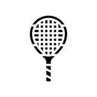 junior tennisracket glyph pictogram vectorillustratie vector