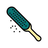 hiel huid exfoliator kleur pictogram vectorillustratie vector