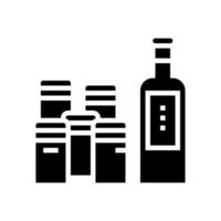 spice containers glyph pictogram vectorillustratie vector