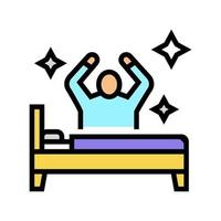 passief wakker blijven kleur pictogram vectorillustratie vector