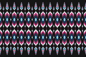 tapijt etnische patroon kunst. ikat naadloos patroon in stam. Amerikaanse, Mexicaanse stijl. ontwerp voor achtergrond, behang, vectorillustratie, stof, kleding, tapijt, textiel, batik, borduurwerk. vector