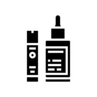 verstevigende serum glyph pictogram vectorillustratie vector