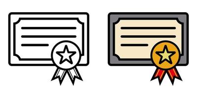 illustratie vectorafbeelding van digree, document, formaat icon vector