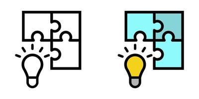 illustratie vectorafbeelding van creatief, puzzels, stukjes icon vector