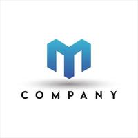 logo voor mediaproducties. m letter logo vector