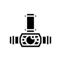 koplamp verlichting gereedschap glyph pictogram vectorillustratie vector