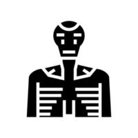 robot machine glyph pictogram vectorillustratie vector