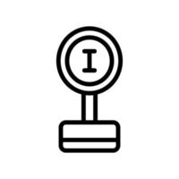 de prijs trofee pictogram vector. geïsoleerde contour symbool illustratie vector