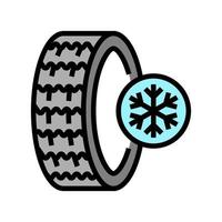 ijs winterseizoen banden kleur pictogram vectorillustratie vector