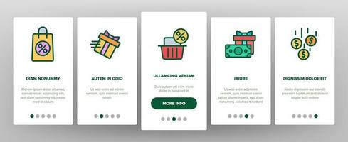 loyaliteitsprogramma bonus onboarding set vector