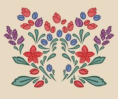 trendy naadloos bloemenpatroon in vector