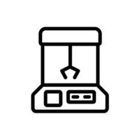 automaat met speelgoed pictogram vector overzicht illustratie