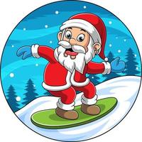 santa cartoon afbeelding spelen lucht vector