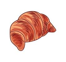 croissant brood eten vector